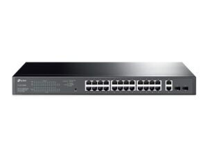 TP LINK 28-Port Gigabit Easy Smart PoE Switch with 24-Port PoE+ - Image 1