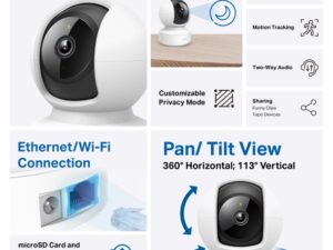 TP LINK Pan/Tilt Home Security Camera - Image 4