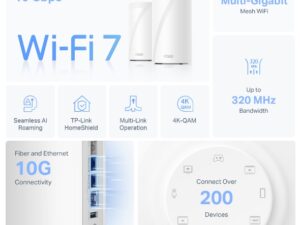 TP LINK BE22000 Tri-Band Whole Home Mesh WiFi 7 System - Image 3