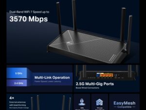 TP LINK BE3600 Dual-Band Wi-Fi 7 Router - Image 2