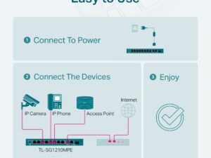 TP LINK 10-Port Gigabit Easy Smart Switch with 8-Port PoE+ - Image 7