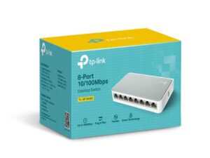 8-port 10/100M mini Desktop Switch, plastic case - Image 2
