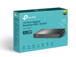 TP LINK 10-Port Gigabit Desktop Switch with 8-Port PoE+ MP - Image 3
