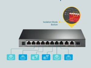 TP LINK 10-Port Gigabit Desktop Switch with 8-Port PoE+ MP - Image 6