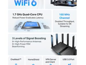 TP LINK AX7800 Tri-Band 8-Stream Wi-Fi 6 Router - Image 4