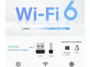 TP LINK AX300 Nano Wi-Fi 6 Wireless USB Adapter - Image 4