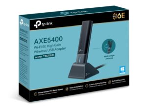 TP LINK AXE5400 Wi-Fi 6E High Gain Wireless USB Adapter - Image 6