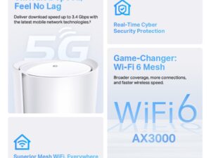 TP Link 5G AX3000 Whole Home Mesh WiFi 6 Gateway (Availability based on regions) - Image 10
