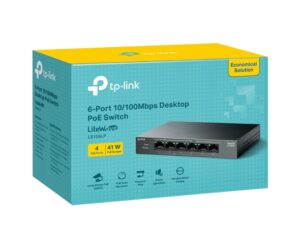 TP LINK 6-Port 10/100Mbps Desktop Switch with 4-Port PoE - Image 4