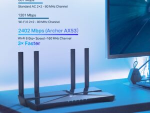 TP LINK AX53 AX3000 Dual Band Gigabit Wi-Fi 6 Router - Image 3