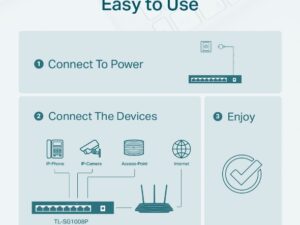 TP LINK 8-Port Gigabit Desktop Switch with 4-Port PoE - Image 9