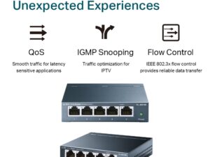 TP LINK SG105 5-Port 10/100/1000Mbps Desktop Switch - Image 4