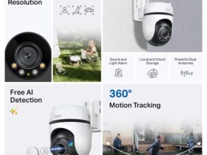 TP LINK Outdoor Pan/Tilt Security Wi-Fi Camera - Image 5